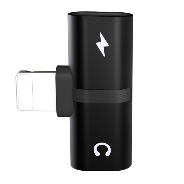 T- Shaped Dual Port Headset and Charger Splitter for Apple iPhone