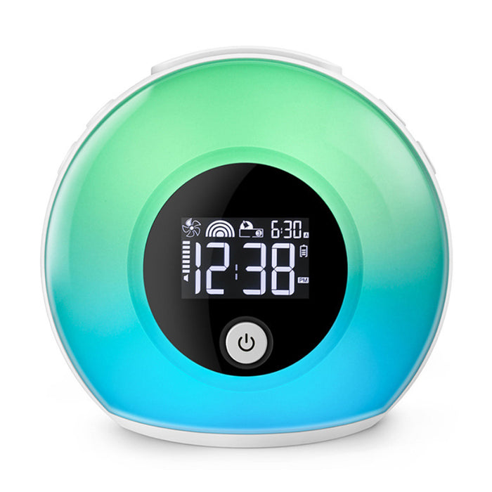Wireless LED Night Lamp Alarm Clock and Bluetooth Speaker- USB Charging
