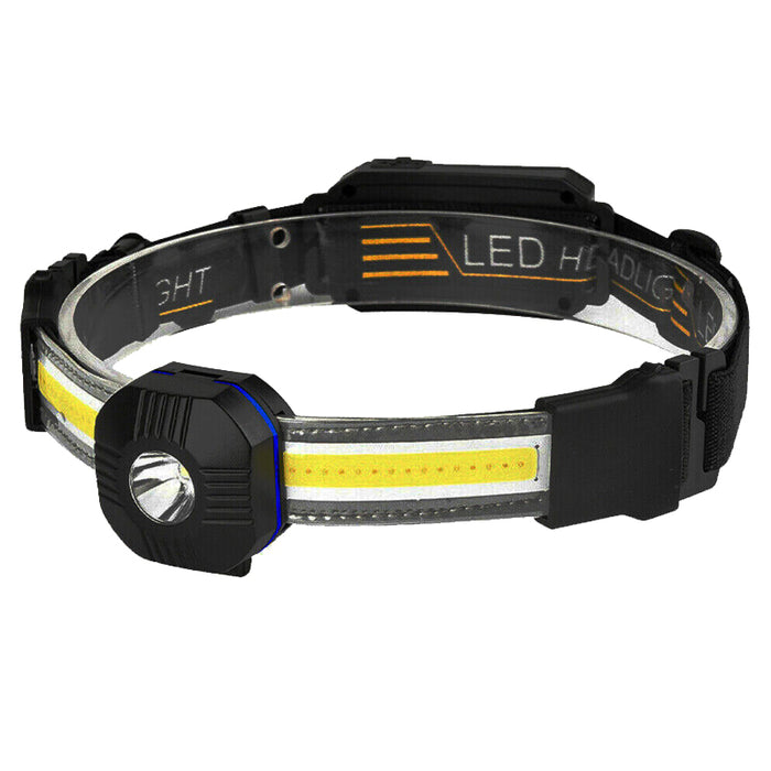 LED COB Portable Headlamp Waterproof Torch Light- USB Charging_0