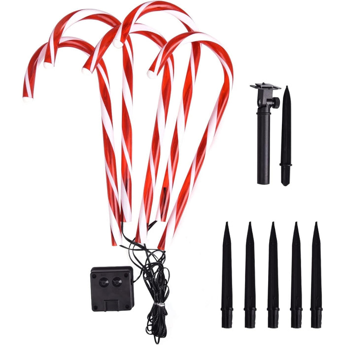 Solar Candy Cane Lights