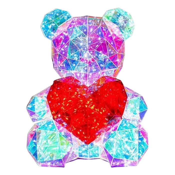 LED Rose Teddy Bear