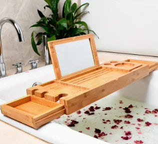 Adjustable Wood Tub Tray