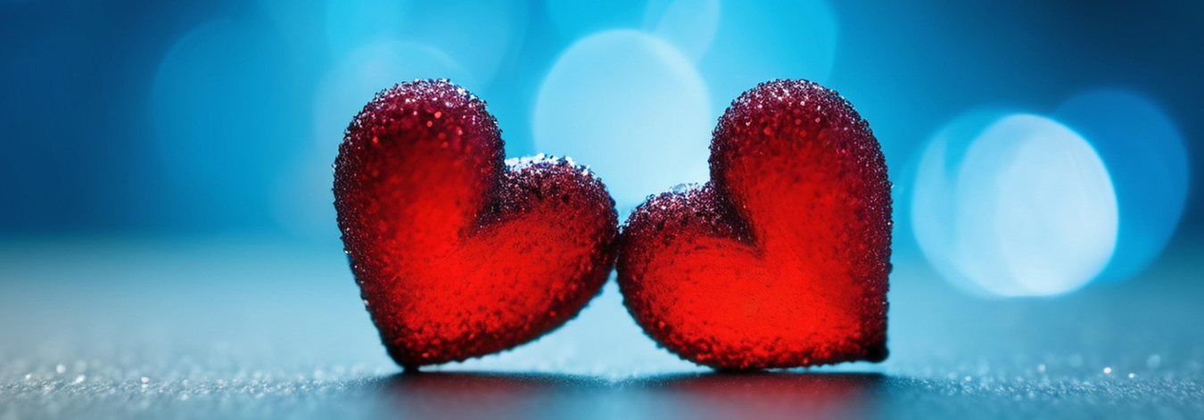 Valentine's Day pet supplies and accessories on sale with heart decorations and romantic themed items
