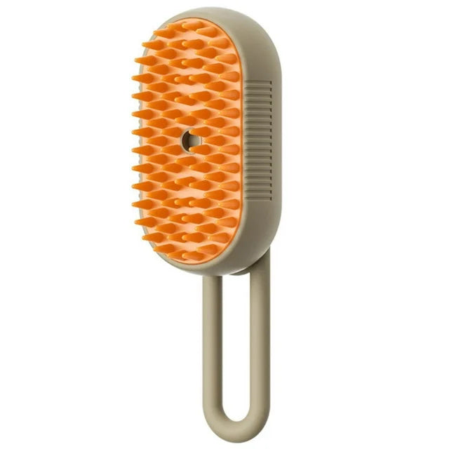 Steam Spray Pet Grooming Brush with USB Charging