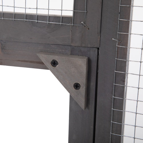 Spacious Multi-Cat Wooden Catio Enclosure