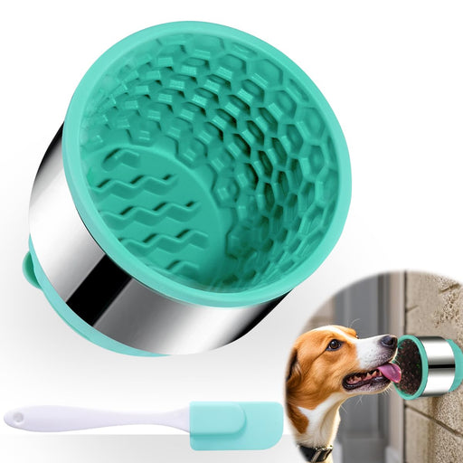 2-in-1 Slow Feeder with Anxiety-Relief Lick Mat