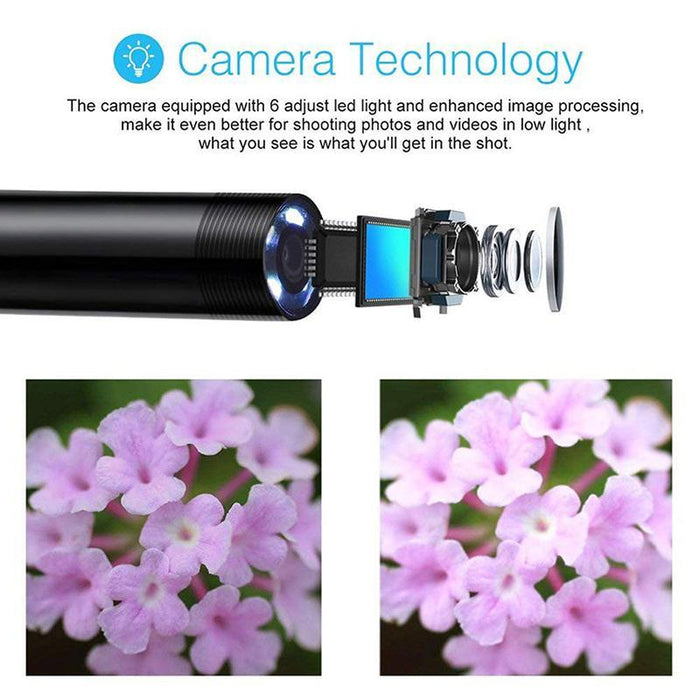 1200P HD Waterproof Endoscope 5M Length- USB Powered