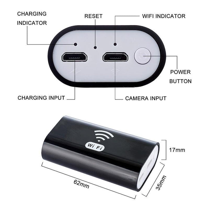 1200P HD Waterproof Endoscope 5M Length- USB Powered