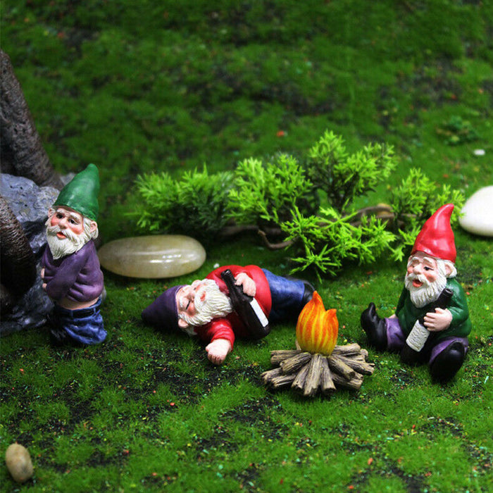 Miniature Garden Elf Ornaments Grass Decoration Gnomes Resin Art