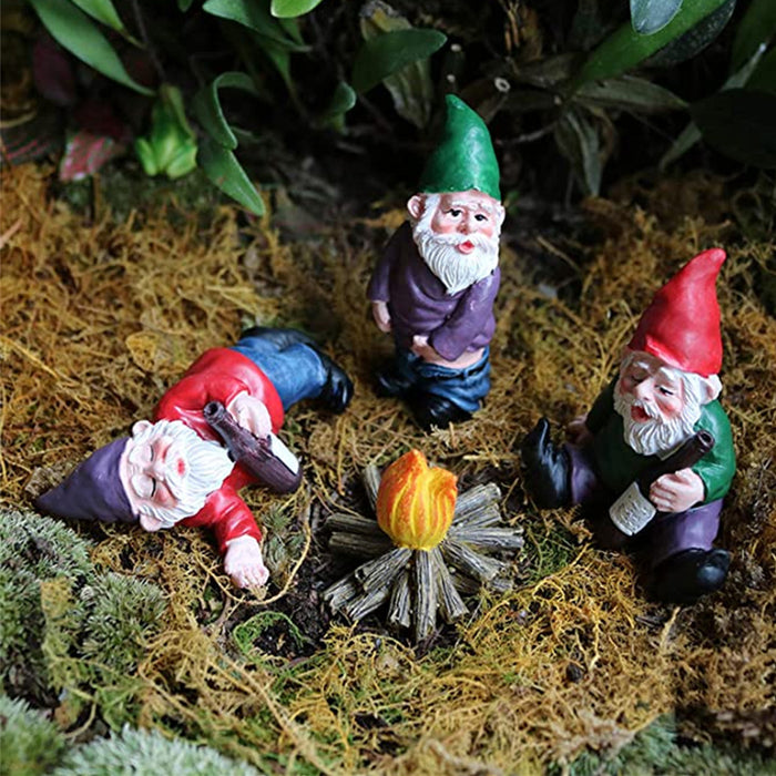 Miniature Garden Elf Ornaments Grass Decoration Gnomes Resin Art
