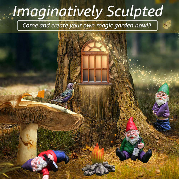 Miniature Garden Elf Ornaments Grass Decoration Gnomes Resin Art