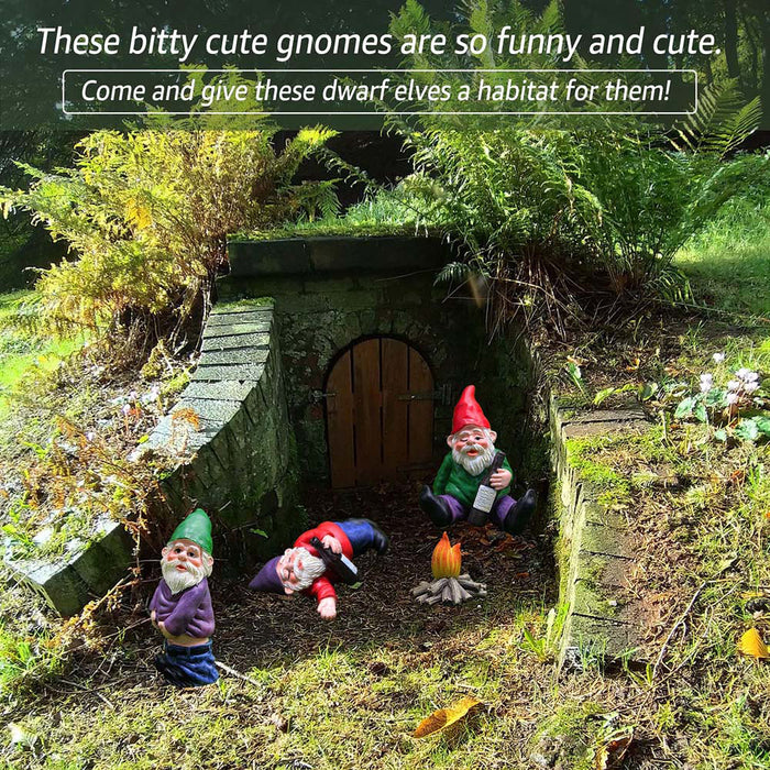 Miniature Garden Elf Ornaments Grass Decoration Gnomes Resin Art
