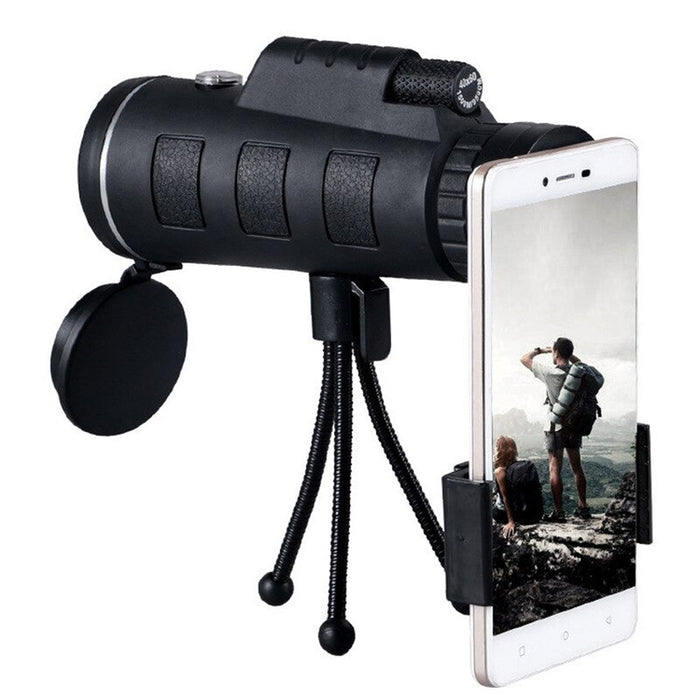 High Power Magnification Monocular Telescope with Smart Phone Holder