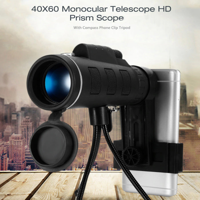 High Power Magnification Monocular Telescope with Smart Phone Holder