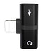 T- Shaped Dual Port Headset and Charger Splitter for Apple iPhone