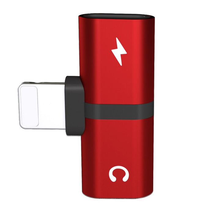 T- Shaped Dual Port Headset and Charger Splitter for Apple iPhone