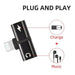 T- Shaped Dual Port Headset and Charger Splitter for Apple iPhone