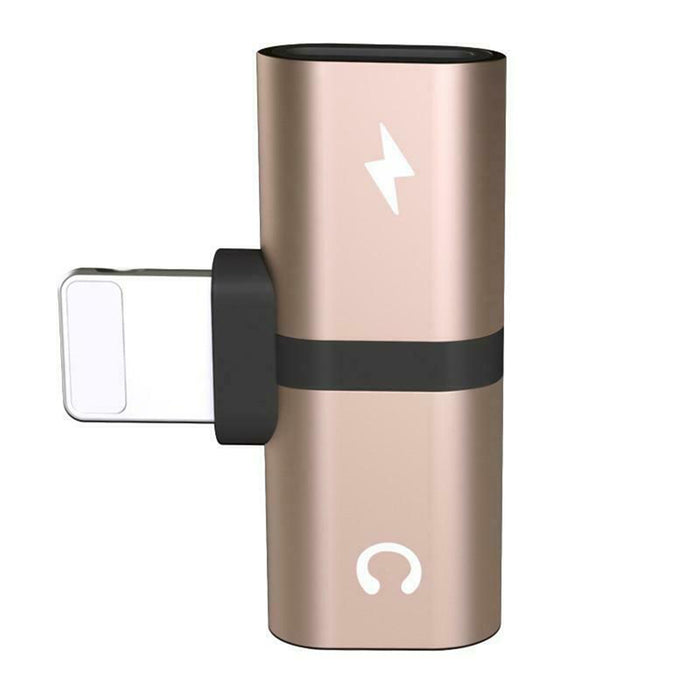 T- Shaped Dual Port Headset and Charger Splitter for Apple iPhone