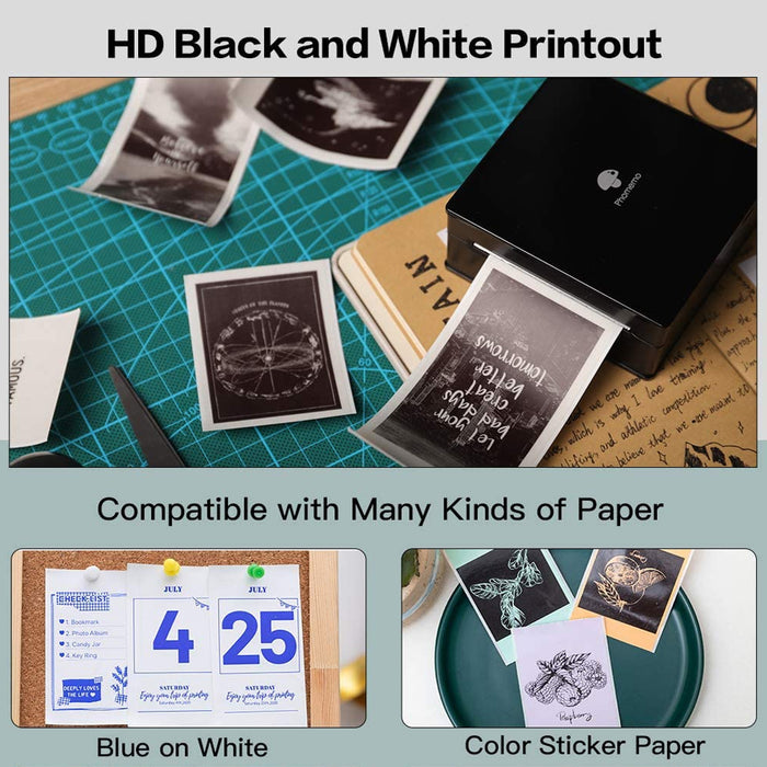Mini Pocket Wireless Thermal Printer for Mobile Phone- USB Charging