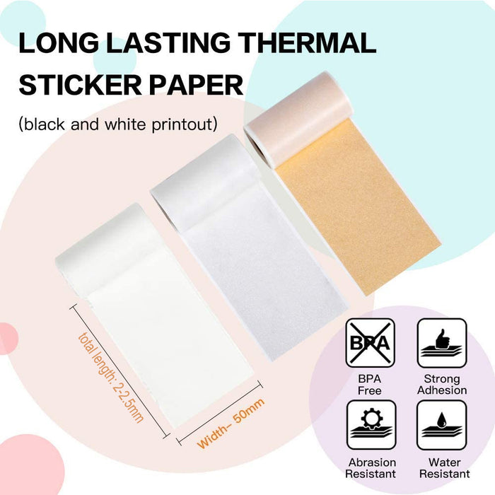 Mini Pocket Wireless Thermal Printer for Mobile Phone- USB Charging