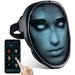LED Face Transforming Luminous Face Mask for Parties- Battery Powered/USB Rechargeable