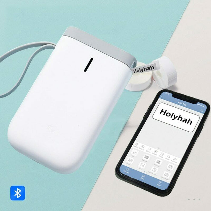 D11  Portable Wireless Thermal Inkless Bluetooth Label Printer- USB Charging