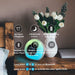 Wireless LED Night Lamp Alarm Clock and Bluetooth Speaker- USB Charging