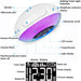 Wireless LED Night Lamp Alarm Clock and Bluetooth Speaker- USB Charging