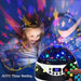 USB Plugged-in, Battery Powered Rotating Projector Night Light with Music