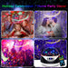 USB Plugged-in, Battery Powered Rotating Projector Night Light with Music