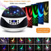 USB Plugged-in, Battery Powered Rotating Projector Night Light with Music