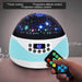 USB Plugged-in, Battery Powered Rotating Projector Night Light with Music