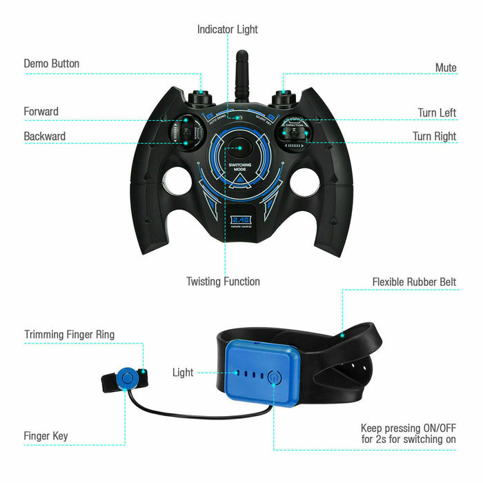 4WD RC Stunt Drift Car with Hand Gesture Remote Control