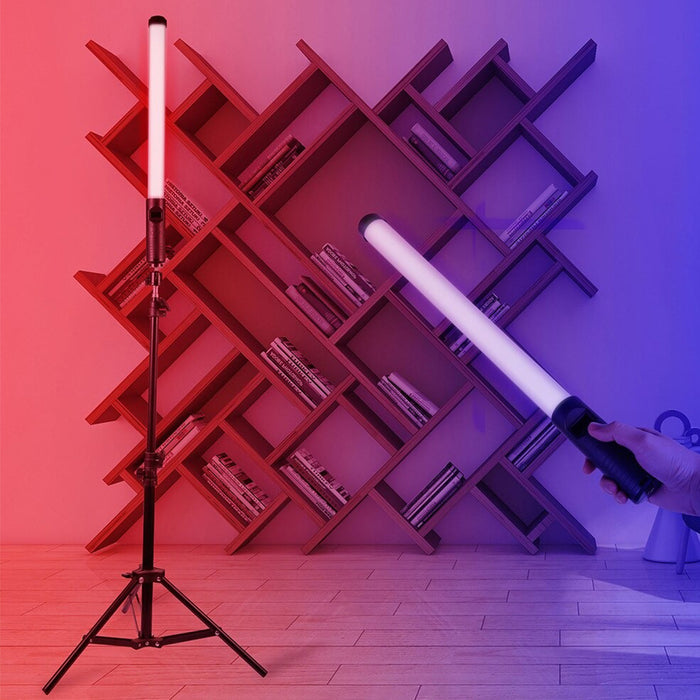Remote Controlled RGB Handheld LED Video Photography Light- USB Charging