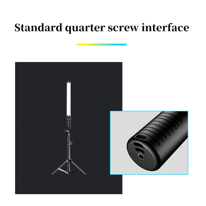 Remote Controlled RGB Handheld LED Video Photography Light- USB Charging