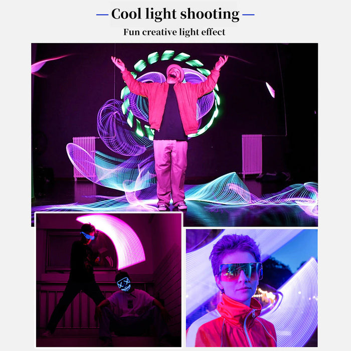 Remote Controlled RGB Handheld LED Video Photography Light- USB Charging