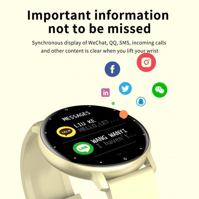 Full Touch Screen Activity and Health Monitor Smartwatch- Magnetic Charging