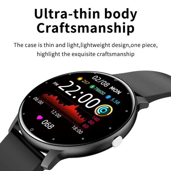 Full Touch Screen Activity and Health Monitor Smartwatch- Magnetic Charging