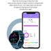 Full Touch Screen Activity and Health Monitor Smartwatch- Magnetic Charging