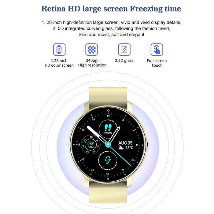 Full Touch Screen Activity and Health Monitor Smartwatch- Magnetic Charging