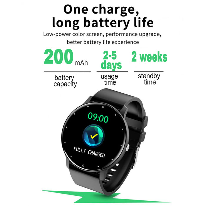 Full Touch Screen Activity and Health Monitor Smartwatch- Magnetic Charging