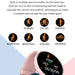 Full Touch Screen Activity and Health Monitor Smartwatch- Magnetic Charging