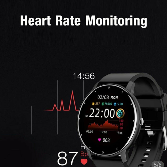 Full Touch Screen Activity and Health Monitor Smartwatch- Magnetic Charging