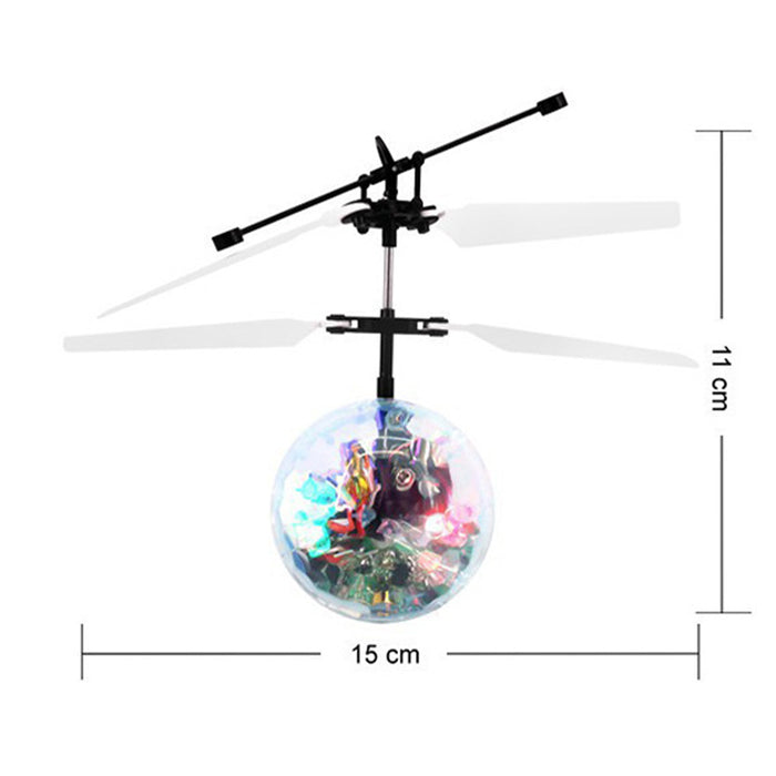 Flying Toy Ball Infrared Induction for Kids Colorful Flying Drone - USB Rechargeable