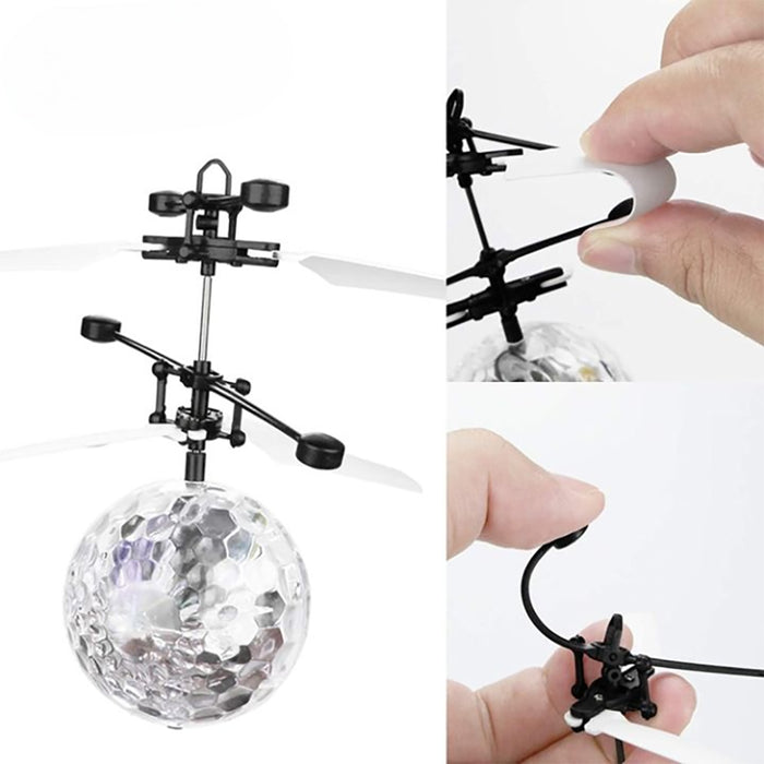 Flying Toy Ball Infrared Induction for Kids Colorful Flying Drone - USB Rechargeable
