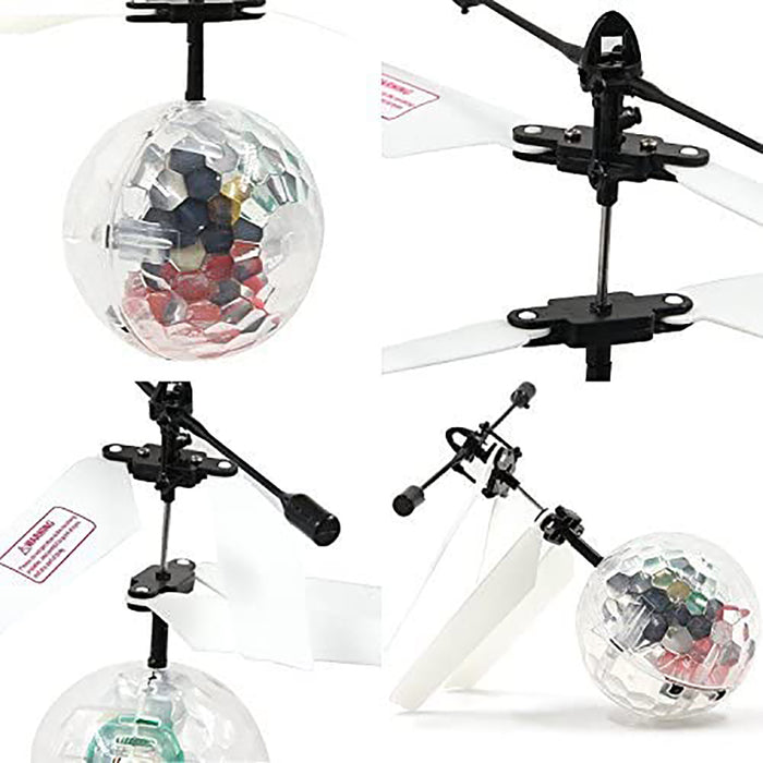 Flying Toy Ball Infrared Induction for Kids Colorful Flying Drone - USB Rechargeable