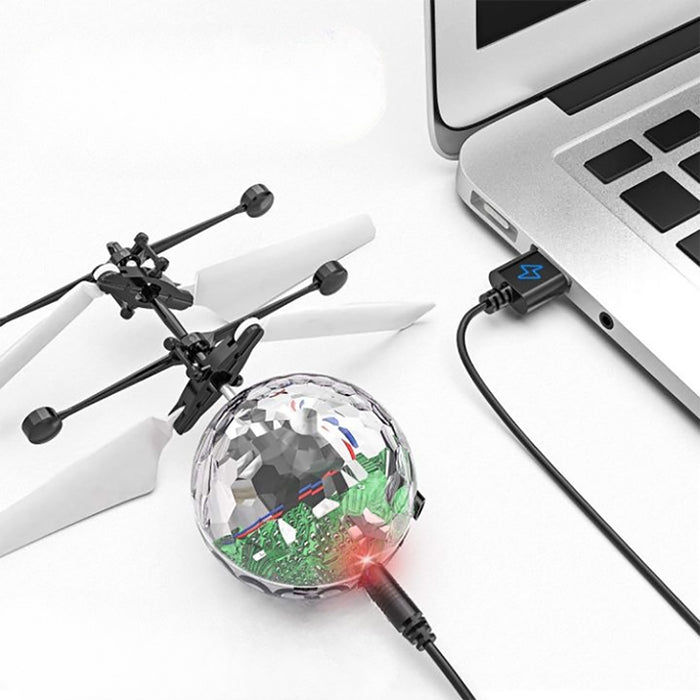Flying Toy Ball Infrared Induction for Kids Colorful Flying Drone - USB Rechargeable