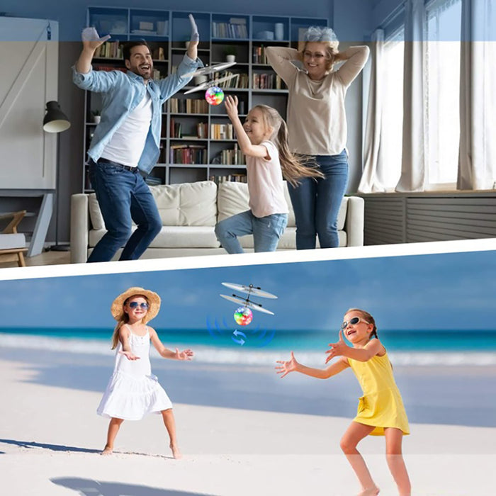Flying Toy Ball Infrared Induction for Kids Colorful Flying Drone - USB Rechargeable