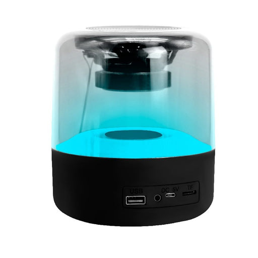 Portable Wireless Music Speaker with LED Color Lights- USB Rechargeable