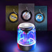 Portable Wireless Music Speaker with LED Color Lights- USB Rechargeable